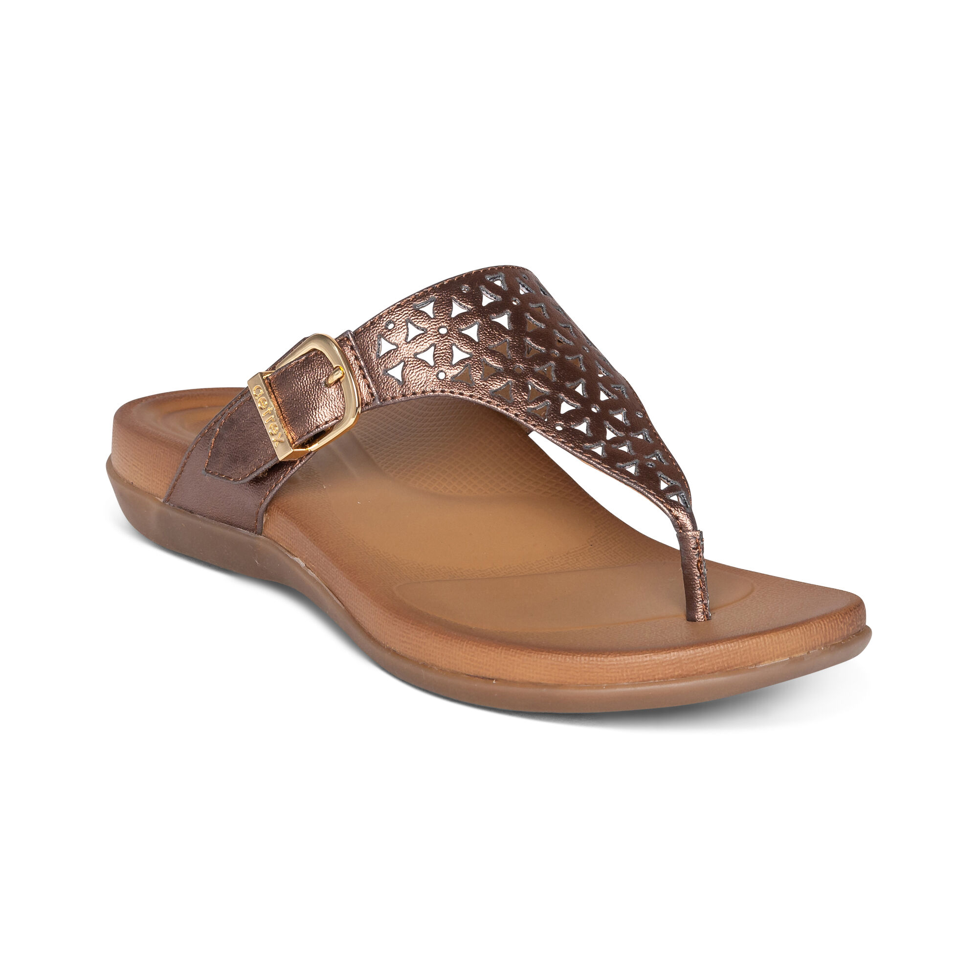 Buy Toe Thong Brown Leather Sandals For Womens - For Sale - Turkeyfamousfor