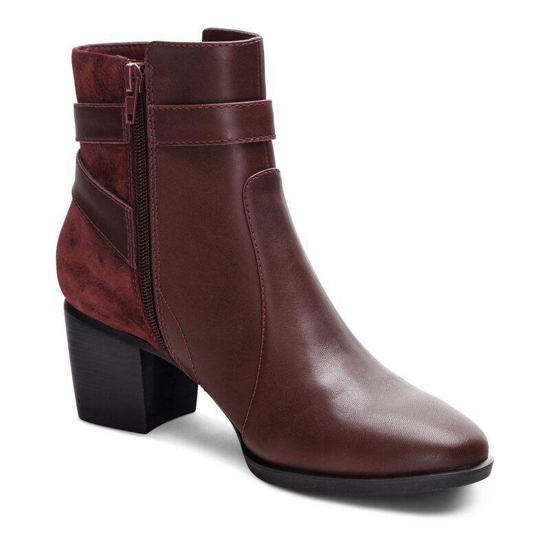 burgundy heel boot extra view