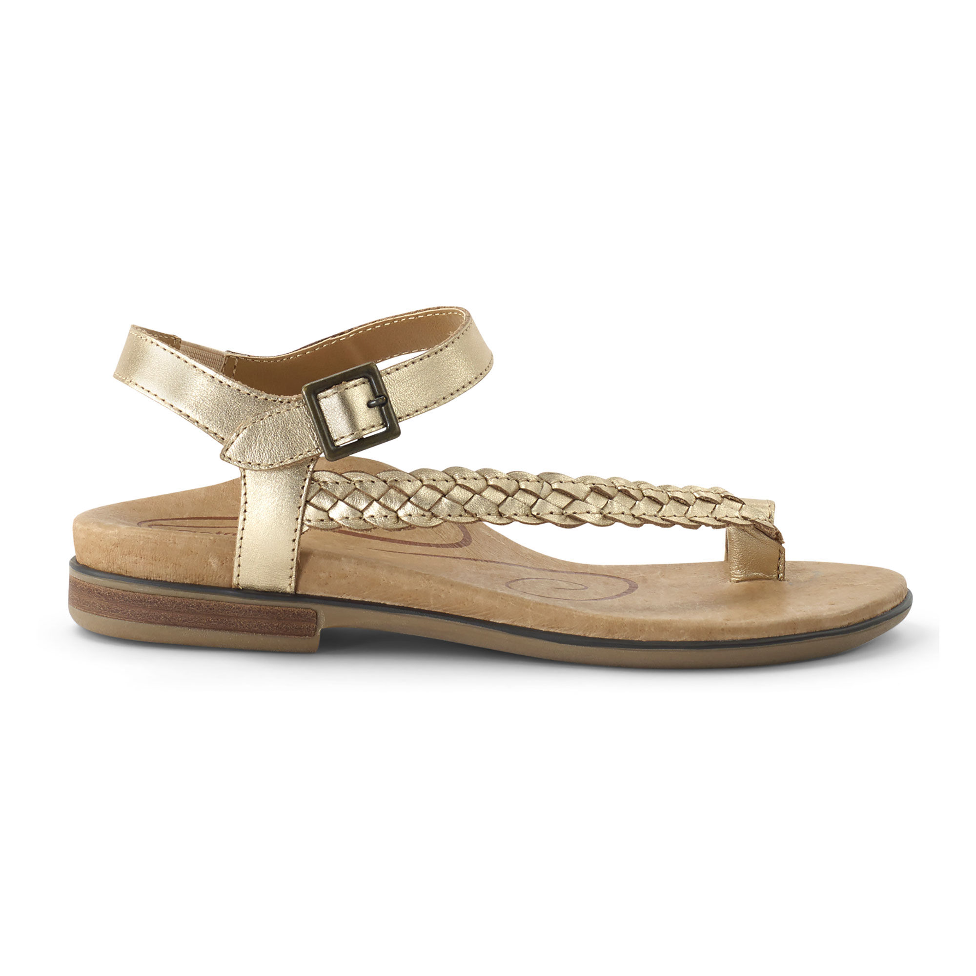 Evie Braided Toe Loop - Gold