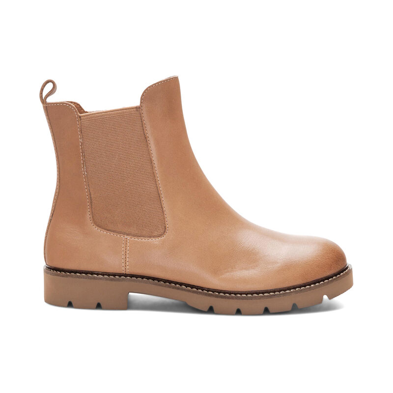 tan weatherproof leather boot right view