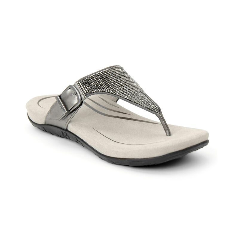 Aetrex® Rae Orthotic Sparkle Thong Sandal