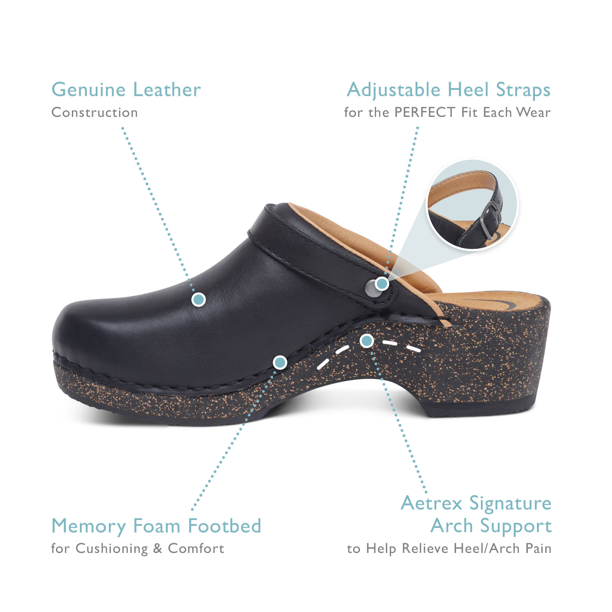 Aetrex clogs clearance