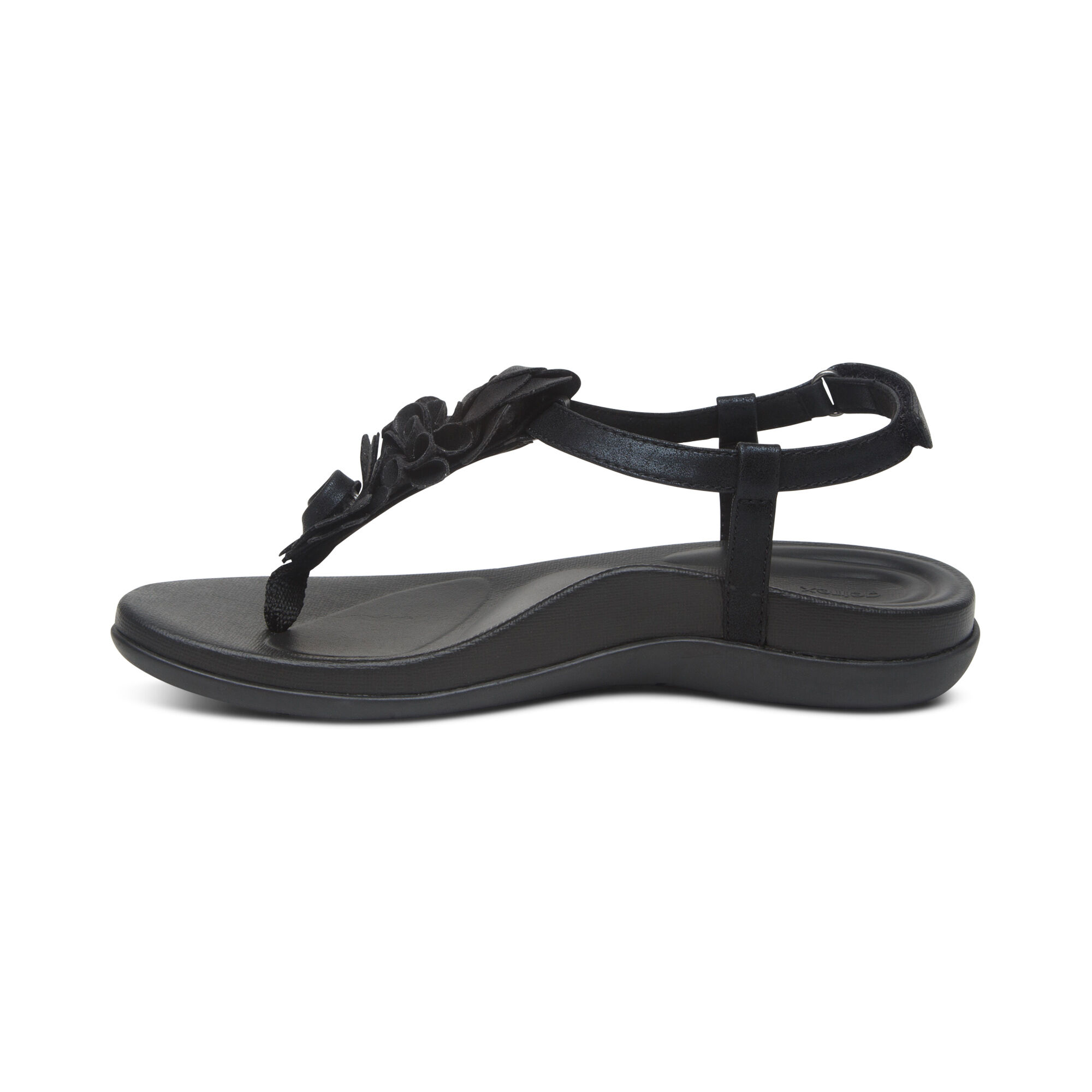 Buy MADELINE Black Flat Thong Sandals Online in China | Rag & Co China