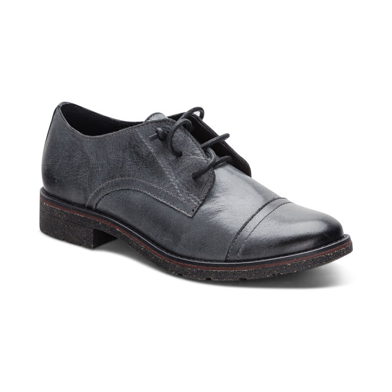 black premium leather oxford