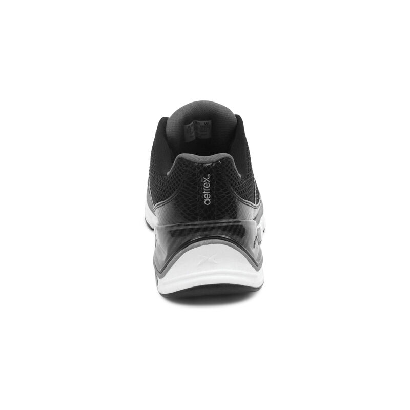 black running sneaker back view