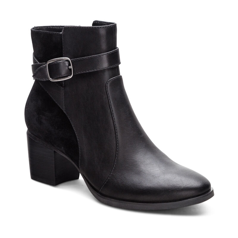 black heel boot