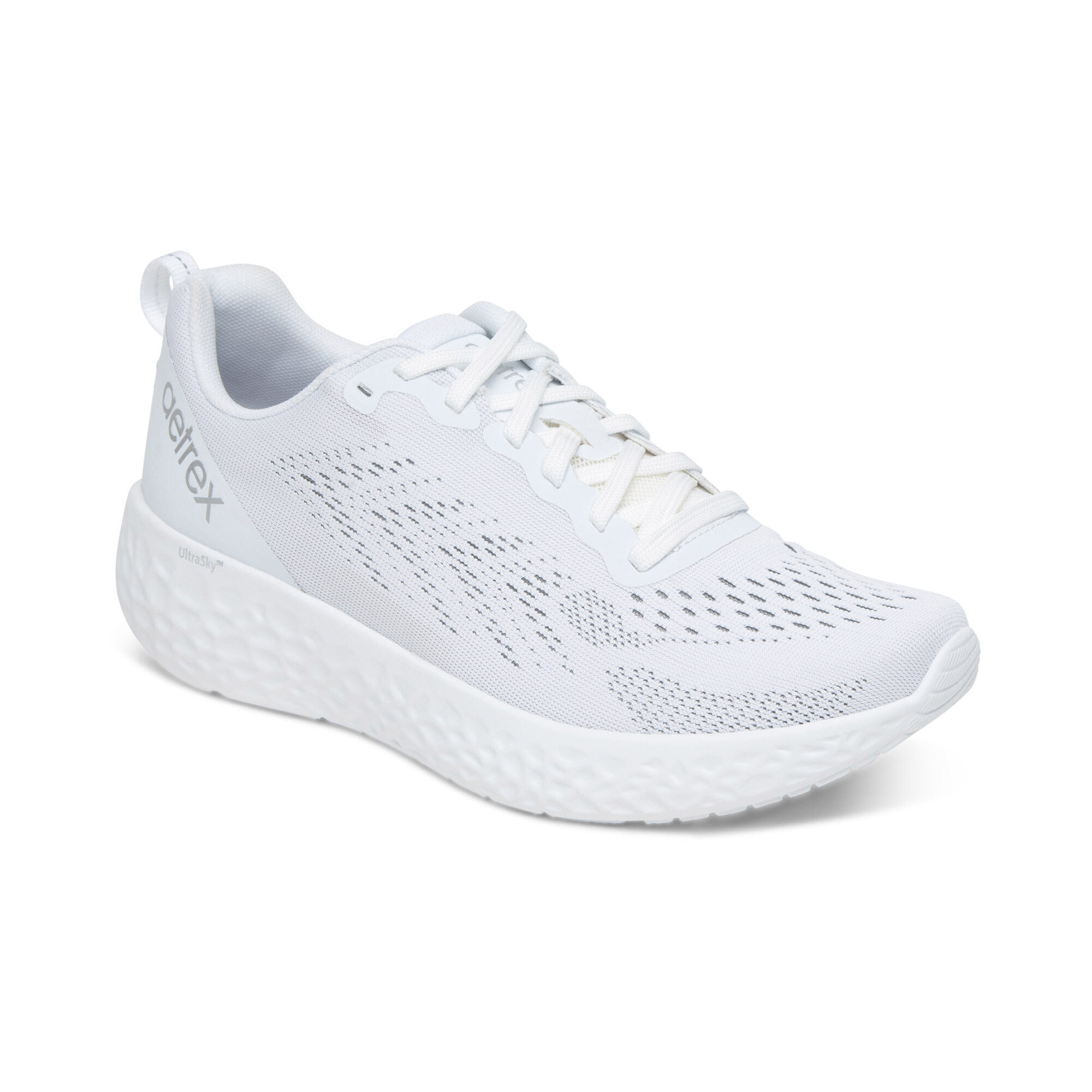 White sneakers sales arch support