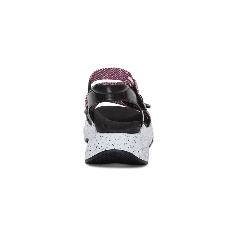 pink adjustable sport sandal back view