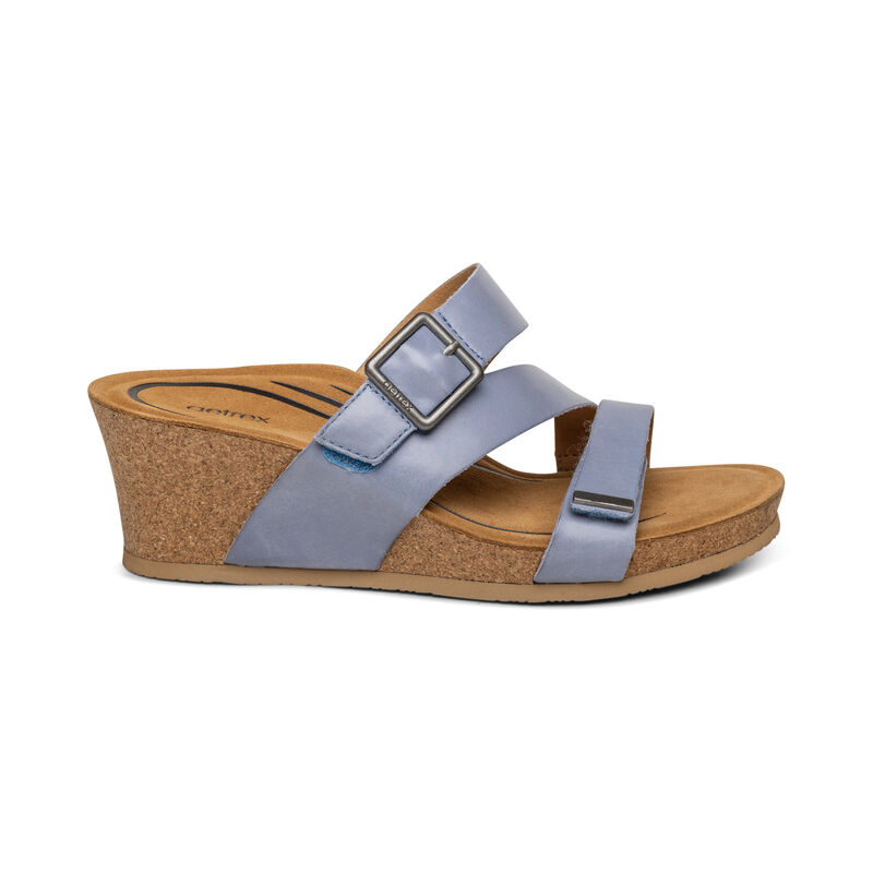 Kimmy Arch Support Wedge-blue