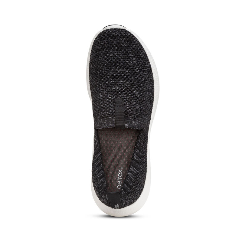 Angie Arch Support Sneakers-shimmery-black