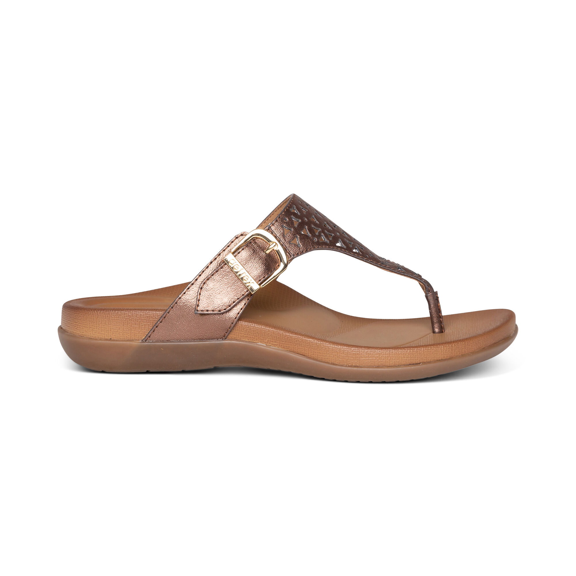 BED STU Brown Tan All Leather Made in Mexico Thong Sandal Shoe Size 8 –  ReturnStyle