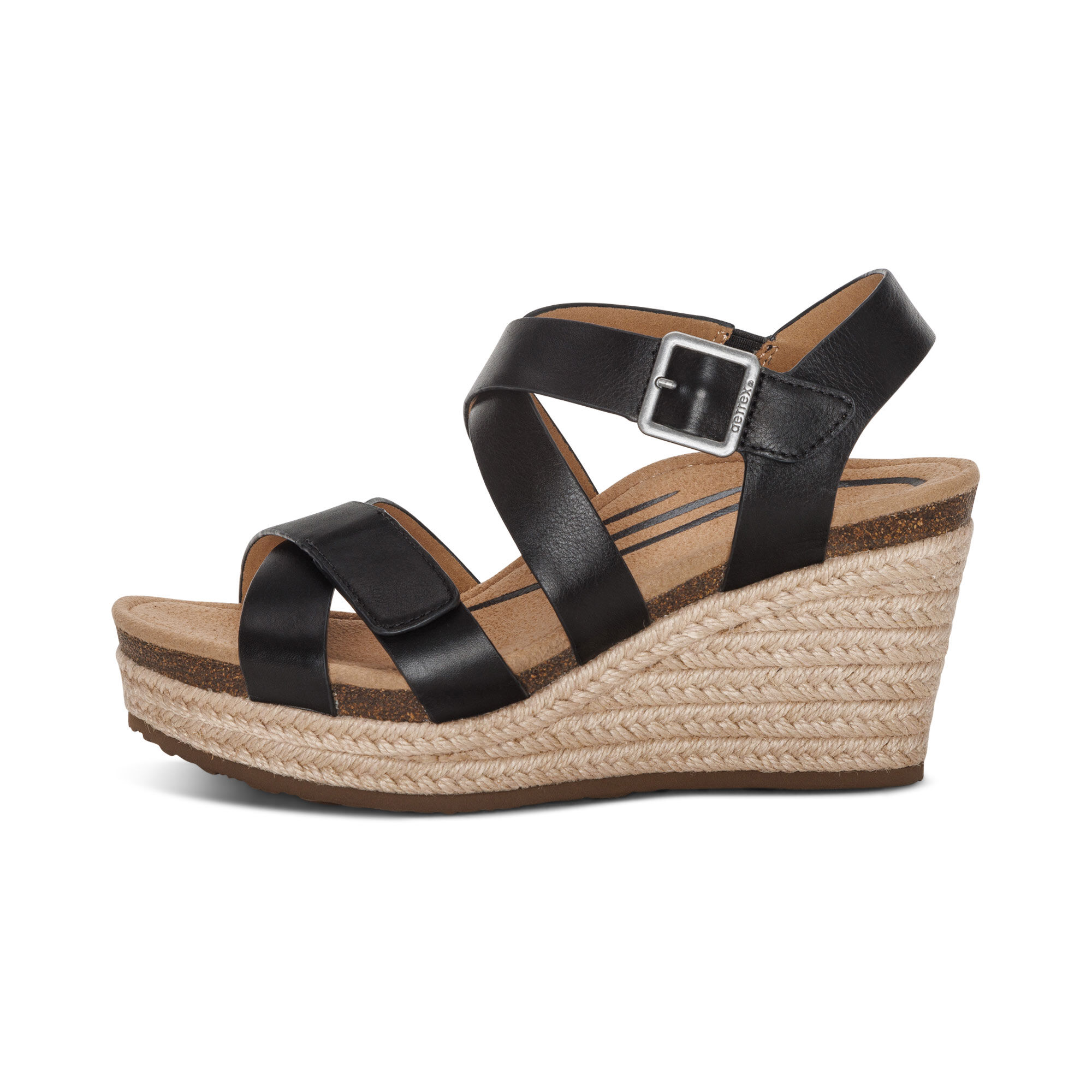 Arch fashion support wedge sandals