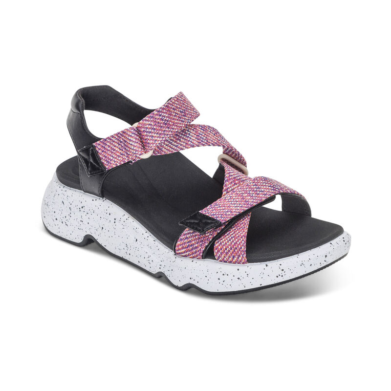pink adjustable sport sandal