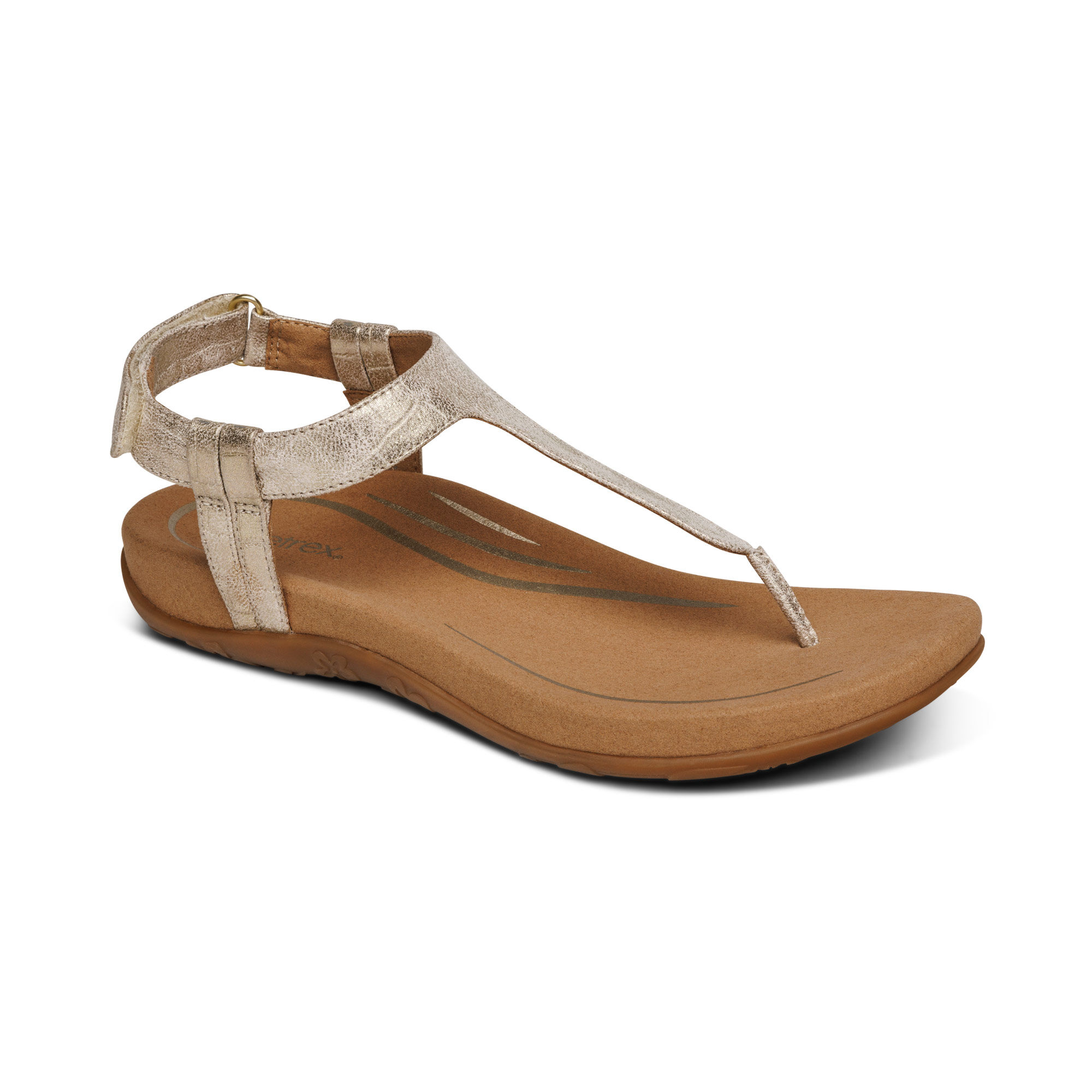 Buy CATWALK Gold Womens Metallic Two-Strap Sandals | Shoppers Stop