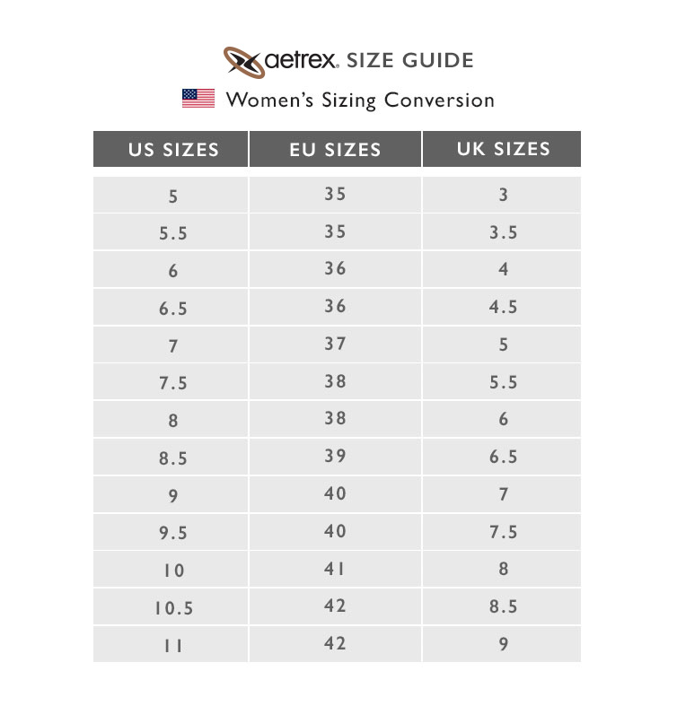 european shoe sizes compared to us shoe sizes