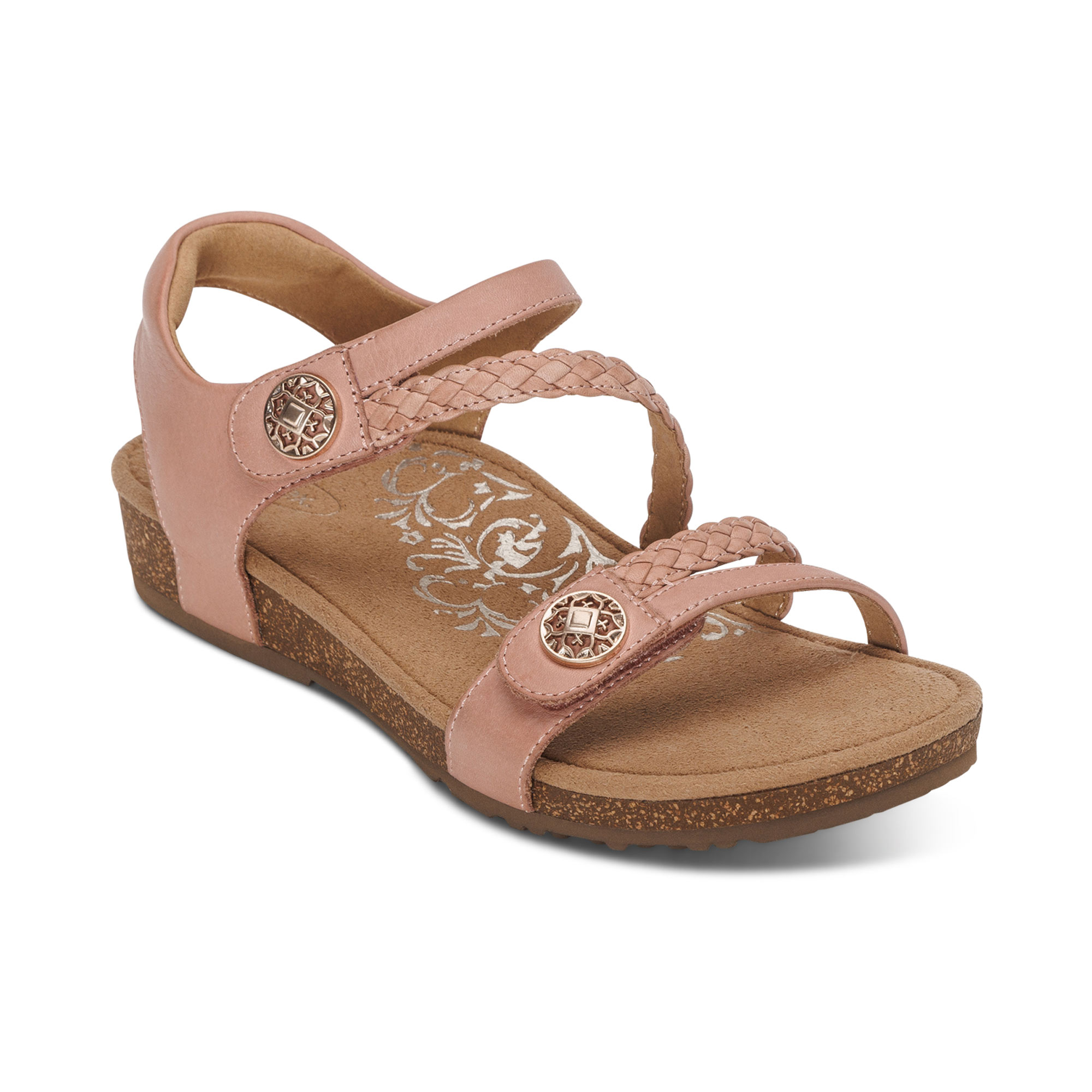 Jillian Braided Quarter Strap Sandal