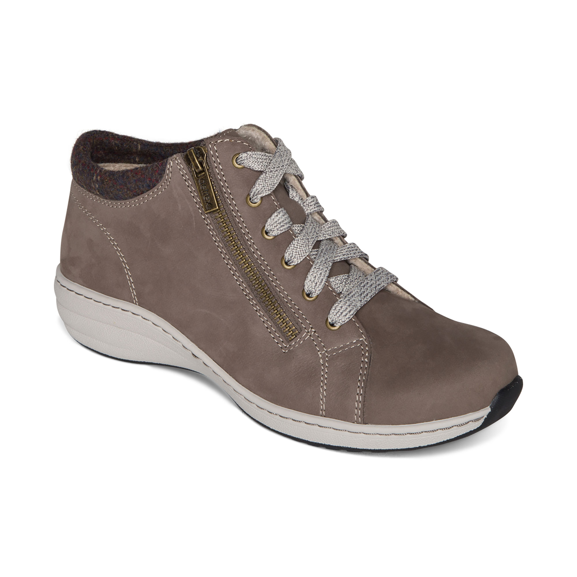 Remi Lace Up Bootie - Warm Grey