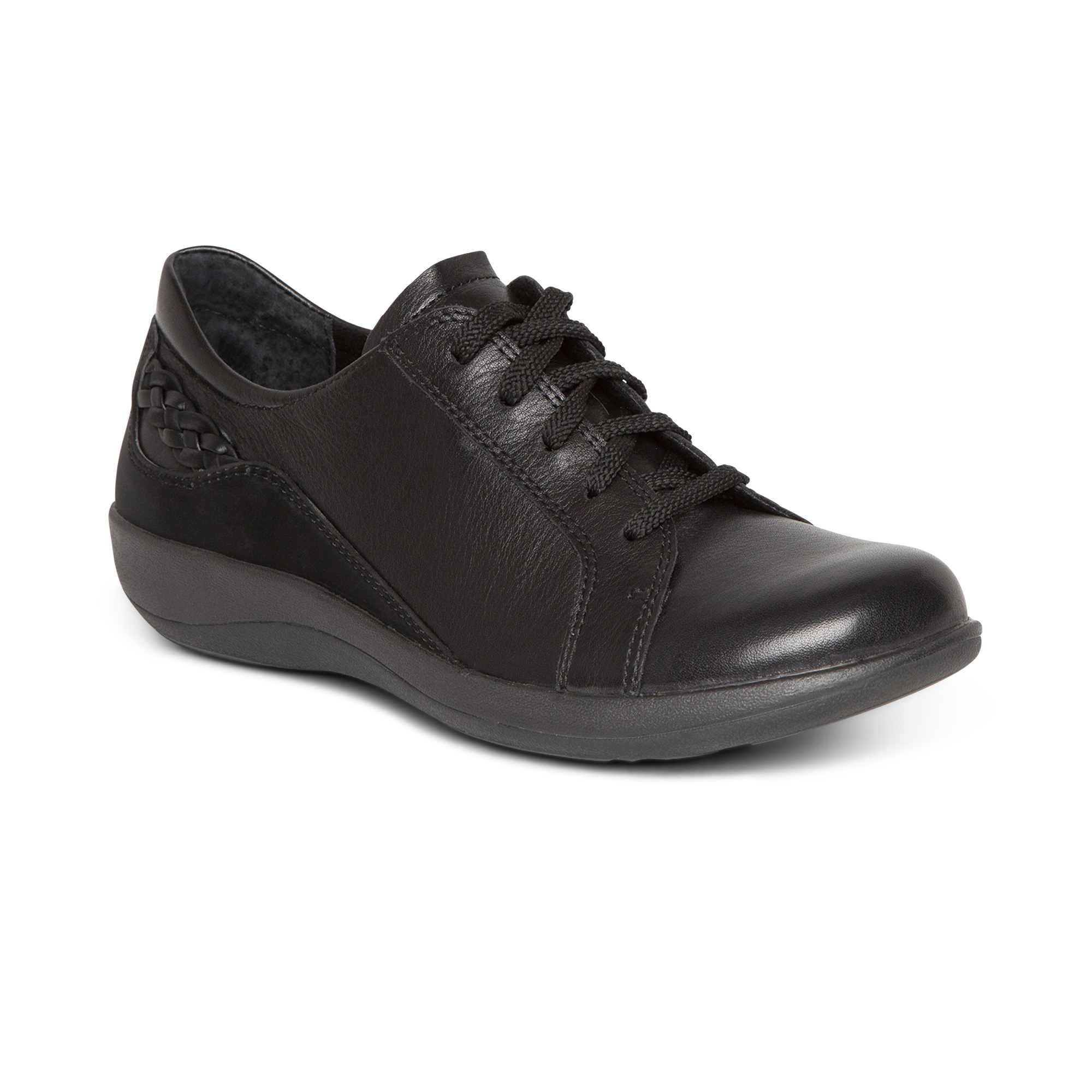 Sleek Patent Leather Platform Lace Up Oxford Stiletto Heels - Black, EU 42 - US 11 / Black