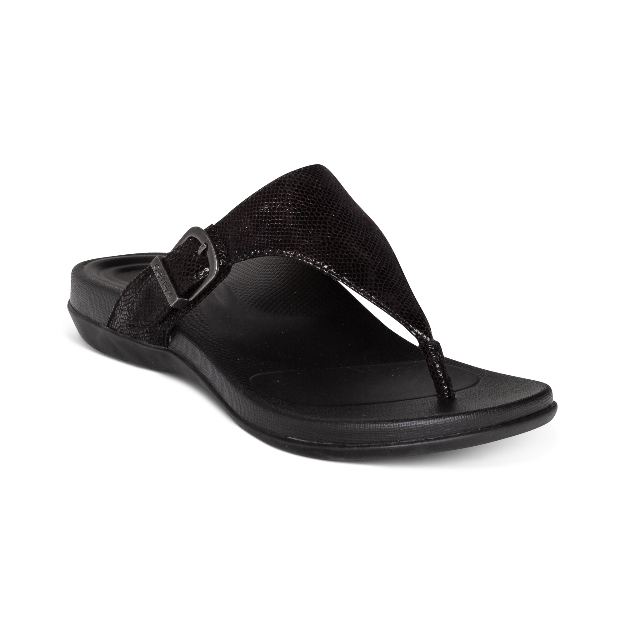 Day-Vine women's black wide strap platform sandals size 40 (US 9/9.5)