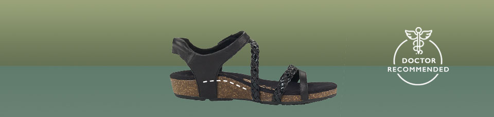 Women's sandals with superior arch support built right in to help fight foot pain!